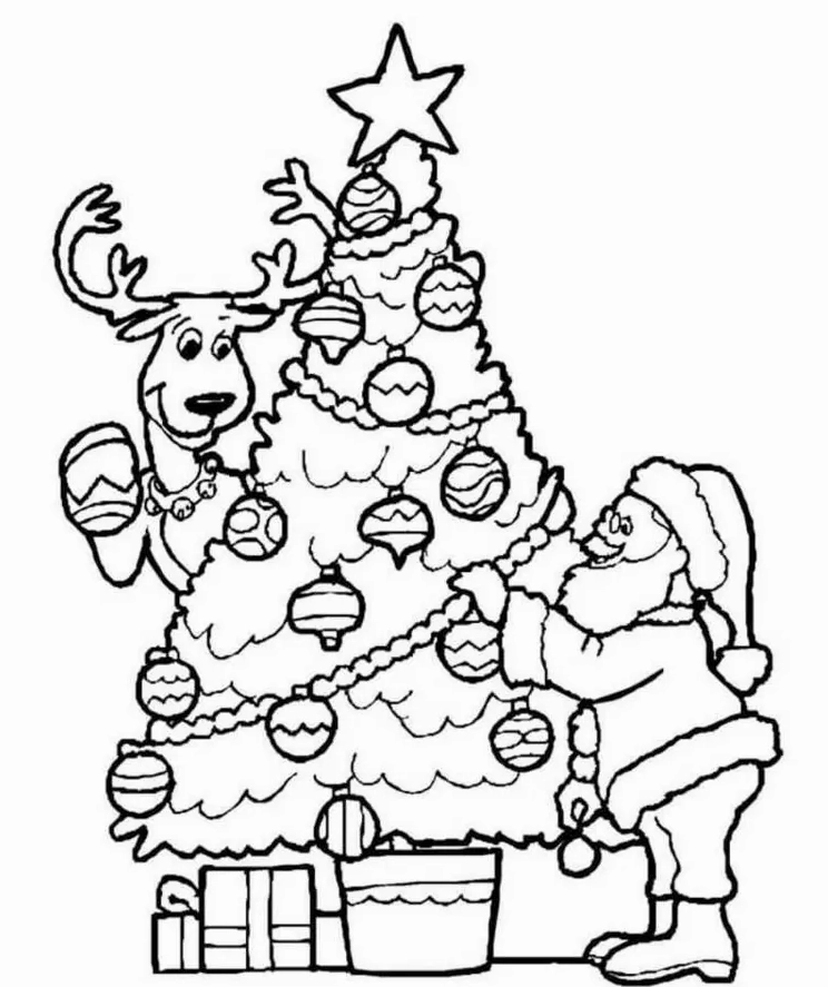 Vẽ cây thông Noel với hoa văn độc đáo