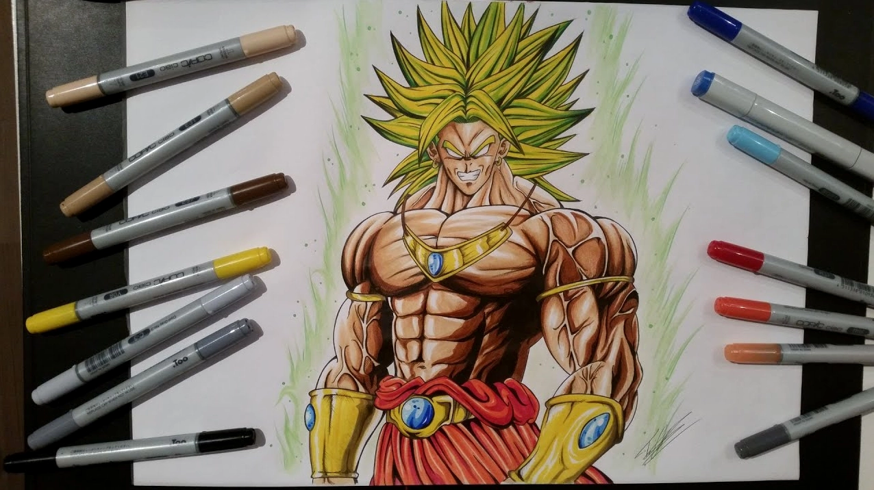 Vẽ chi tiết trang phục và biểu tượng trên áo Goku