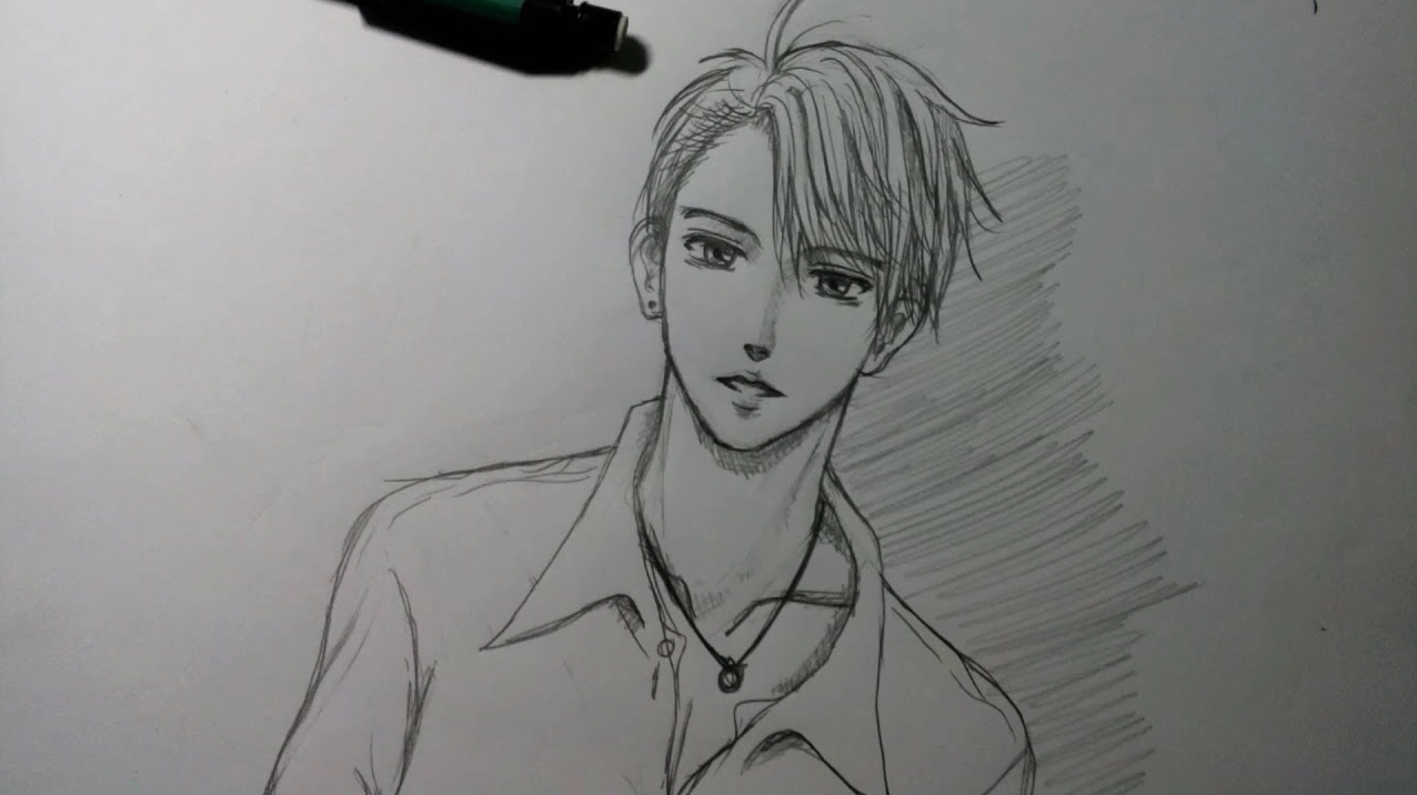 Vẽ con trai Anime với khuôn mặt đặc trưng