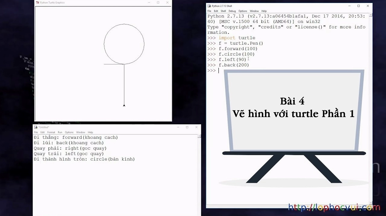 Vẽ hình tròn trong Python và các ứng dụng Excel