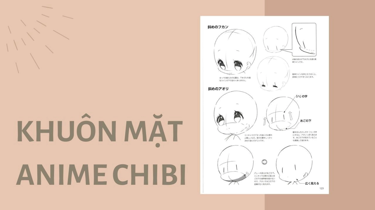 Vẽ khuôn mặt anime chibi