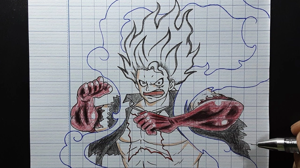 Vẽ Luffy Gear Fourth Boundman