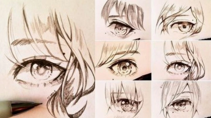 Vẽ mắt anime nam lạnh lùng chi tiết