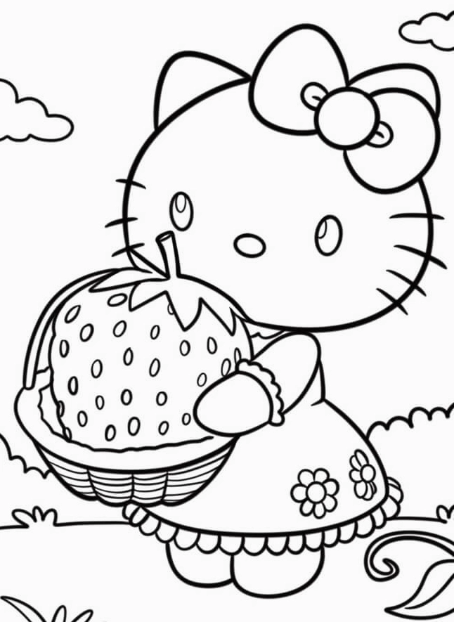 Vẽ thân và chân Hello Kitty