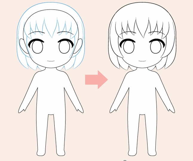 Vẽ thân và trang phục chibi