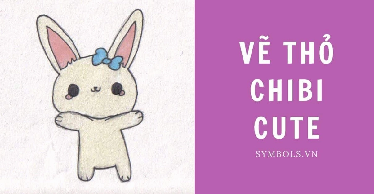 Vẽ thỏ chibi cute