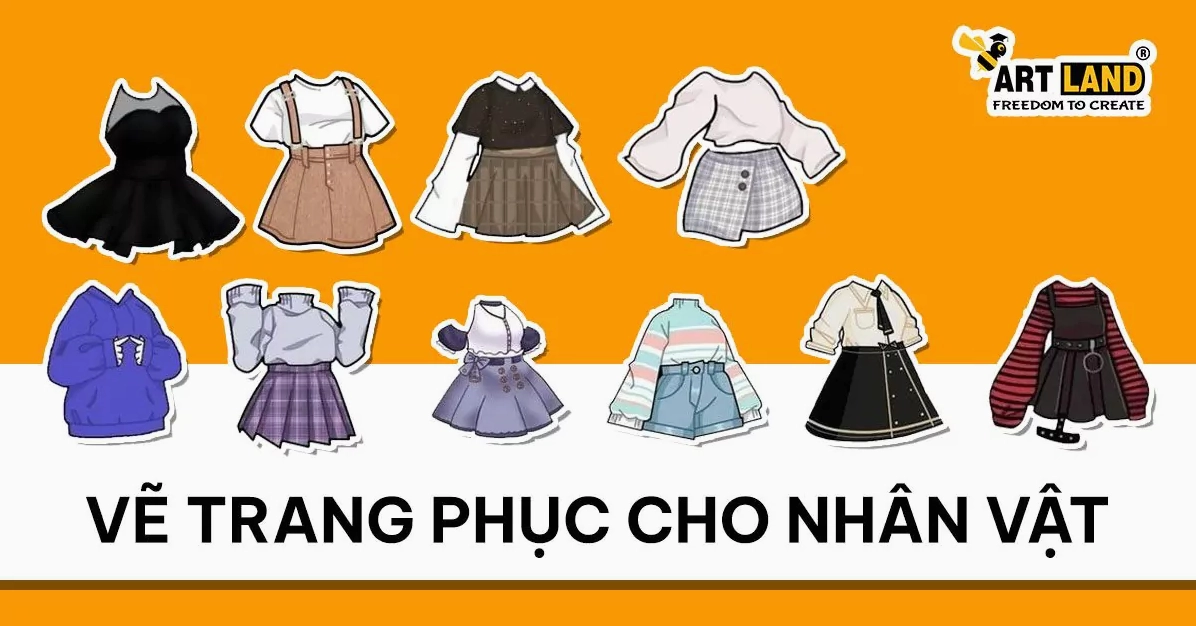 Vẽ trang phục cho nhân vật chibi nữ