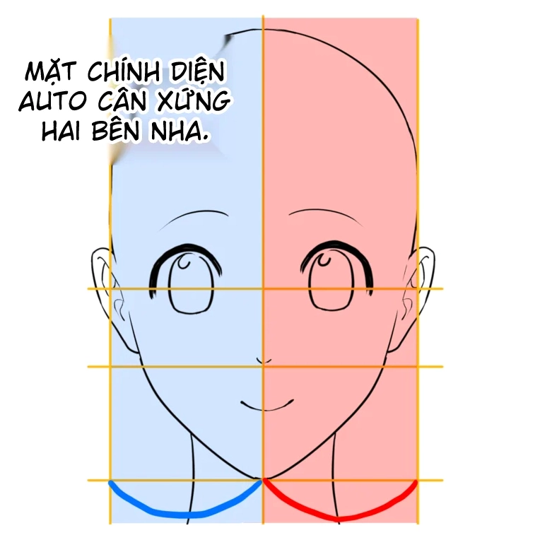 Ví dụ về các nét vẽ đầu người nữ