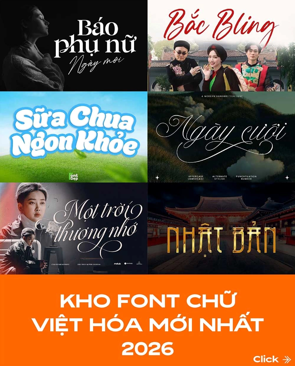 Ví dụ về font chữ và bố cục trong thiết kế liên quan đến Chợ Bến Thành