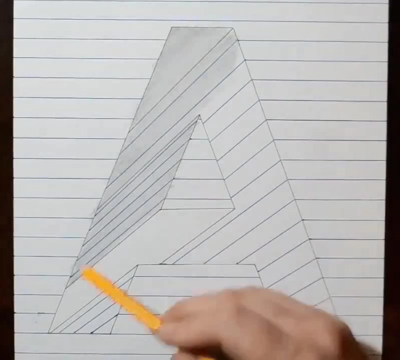 Ví dụ về kỹ thuật vẽ 3D bằng bút chì