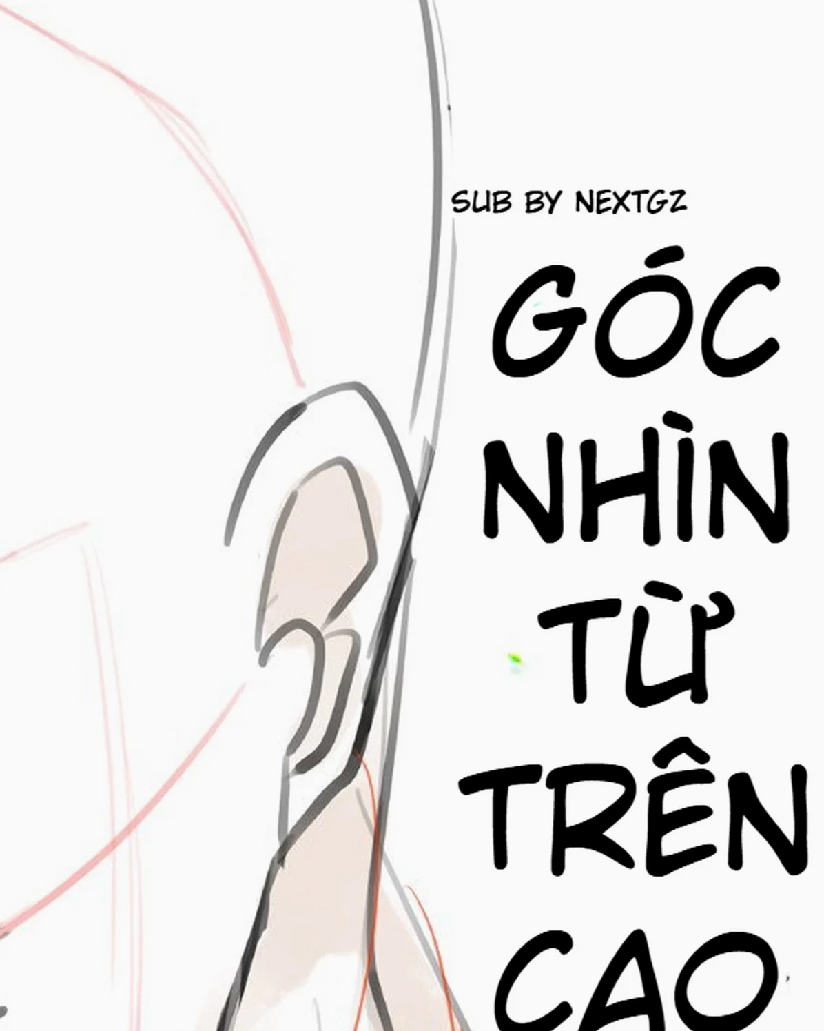 Vị trí và hình dạng tai khi khuôn mặt được nhìn từ trên cao và xoay nhẹ sang ba phần tư.