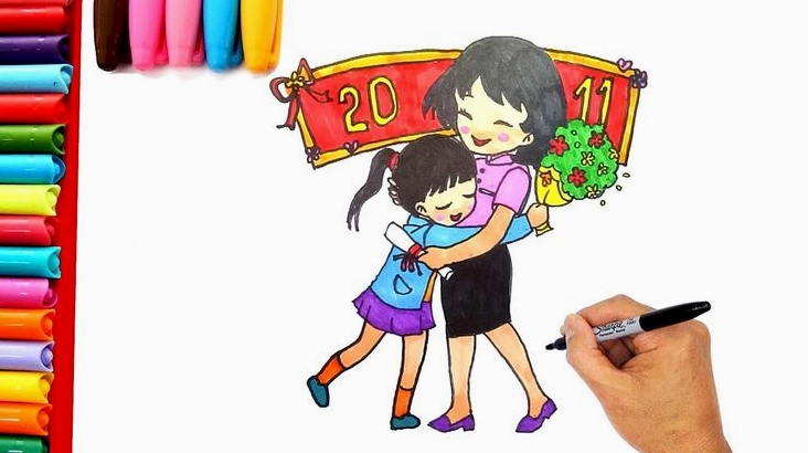 Xem hình ảnh để thấy được sức mạnh của nghệ thuật vẽ thiệp mà không cần quá nhiều thời gian và công sức.