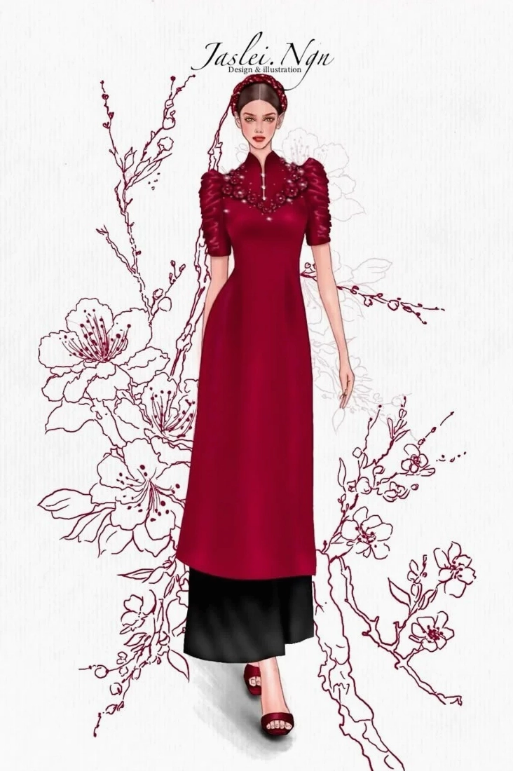 Bản vẽ áo dài đẹp