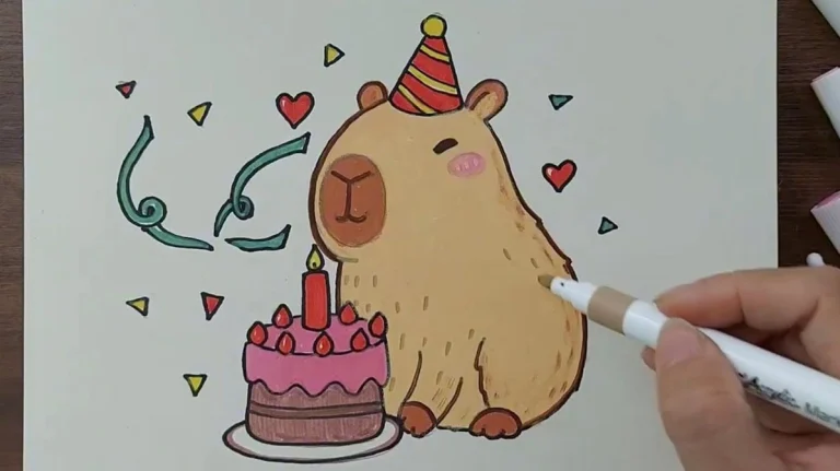 Bí Kíp Vẽ Capybara Siêu Dễ Thương Cho Mọi Người
