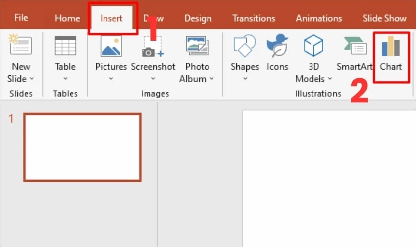 Cách vẽ biểu đồ cột trong PowerPoint nhanh chóng