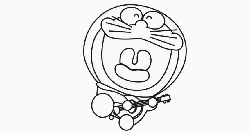 Cách vẽ Doraemon đơn giản