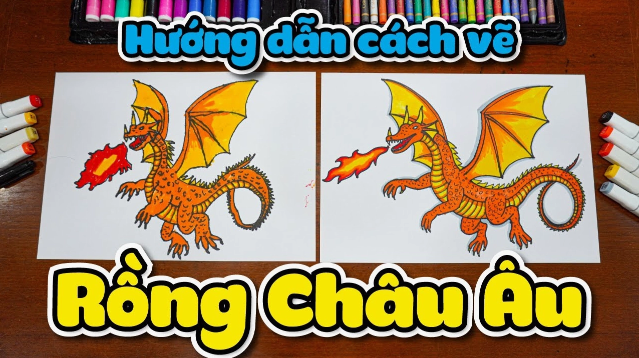 Cách Vẽ Rồng Châu Âu Chi Tiết - Hướng Dẫn Từng Bước Cho Người Mới Bắt Đầu