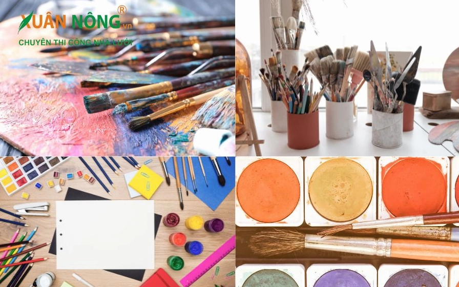 Chuẩn bị vật liệu và bề mặt vẽ