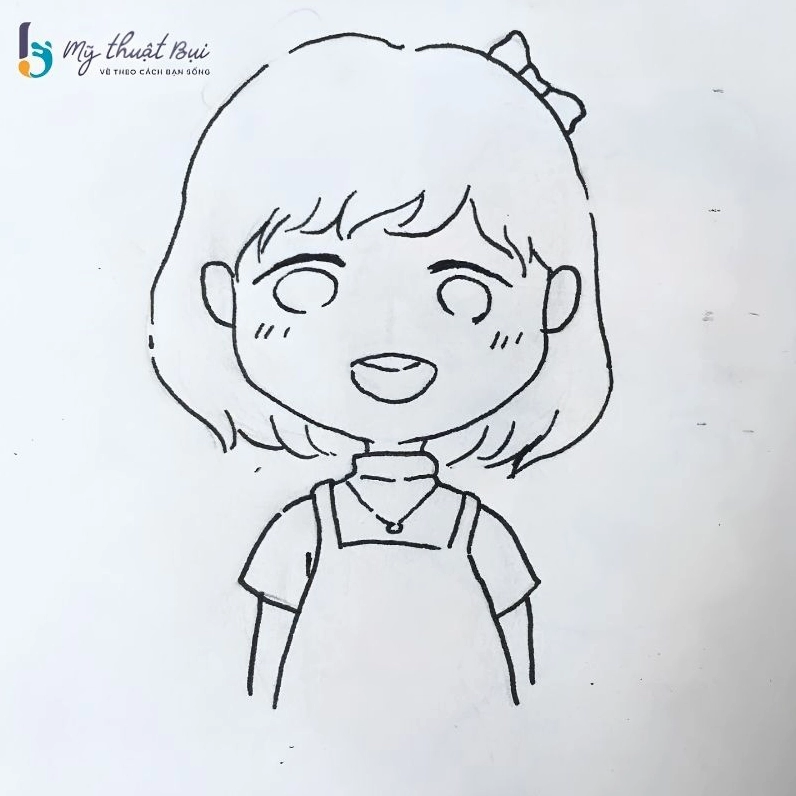 Đi nét lại cho hình vẽ chibi nữ