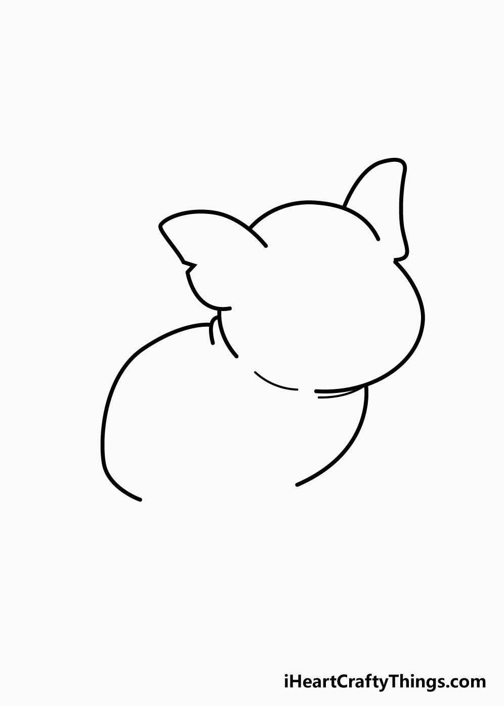 Drawing Pig Step 3 - Hướng dẫn cách vẽ con lợn (heo) đơn giản với 6 bước cơ bản