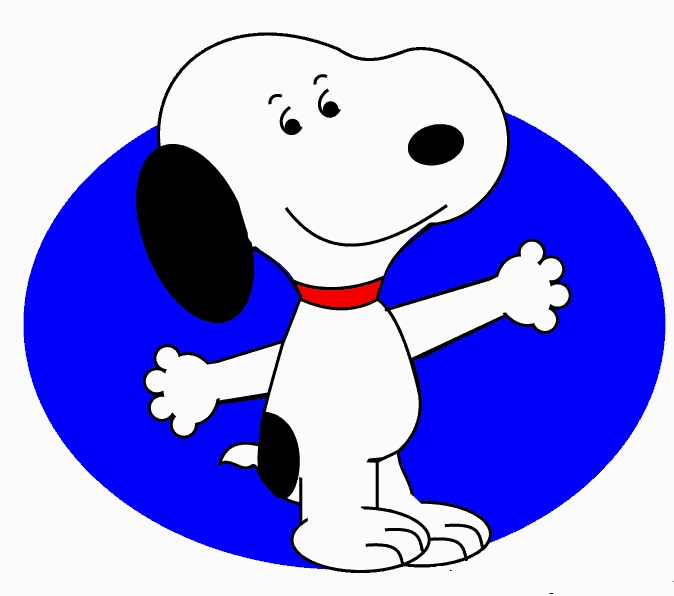 Hình ảnh minh họa Snoopy sau khi hoàn thành cách vẽ