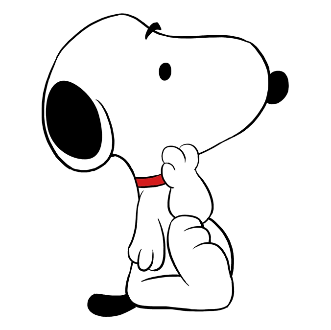 Hoàn thiện nét vẽ Snoopy