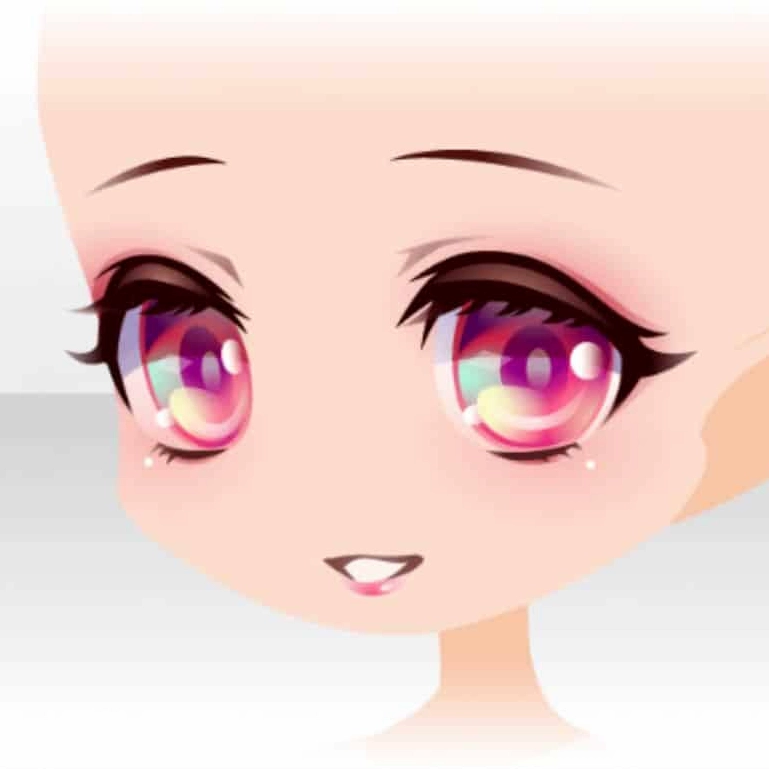 Mẫu hình mắt chibi cực kỳ đáng yêu