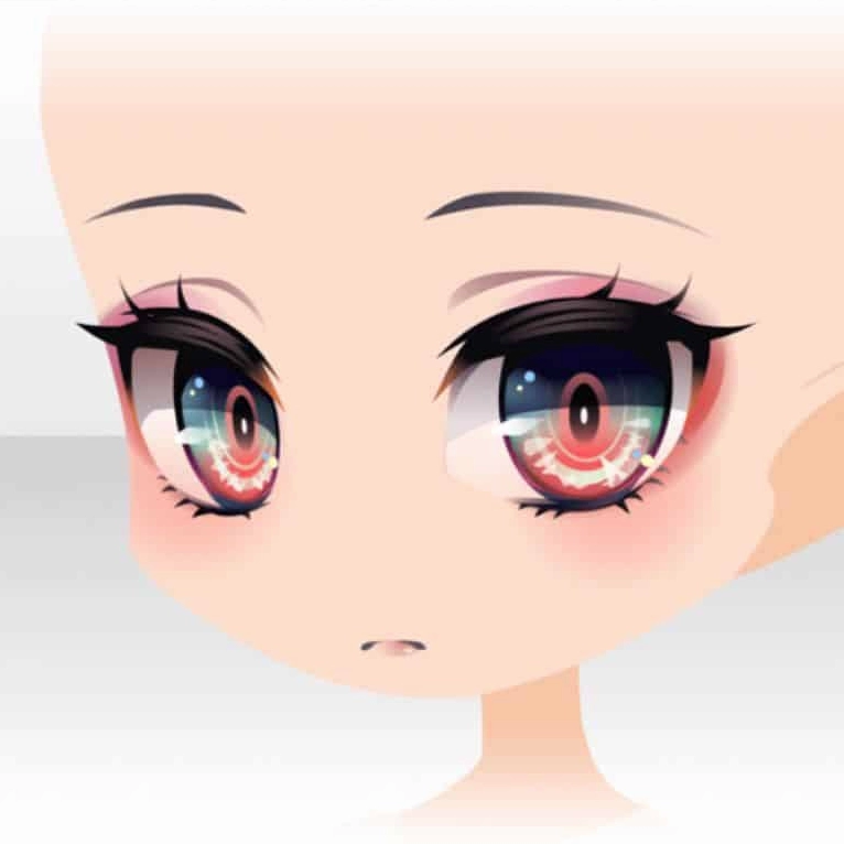 Mẫu hình mắt chibi lạnh lùng chất ngầu