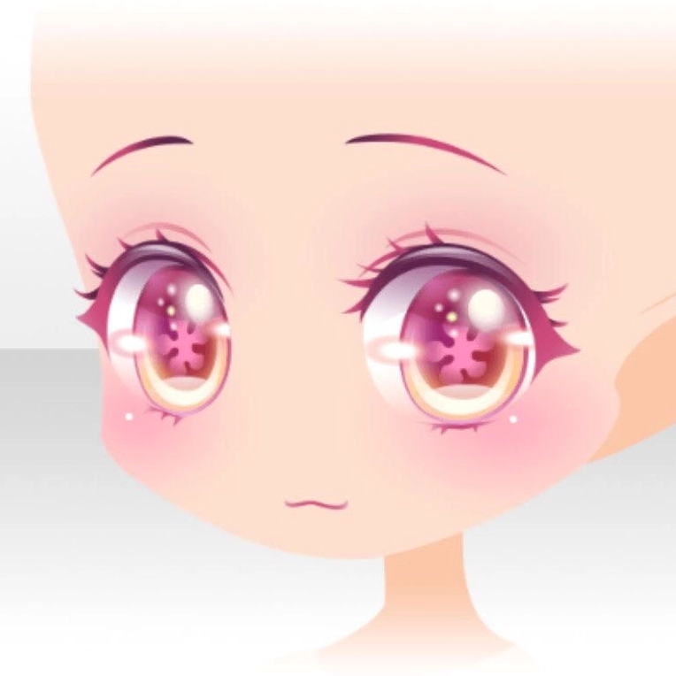 Mẫu hình mắt chibi nữ đáng yêu