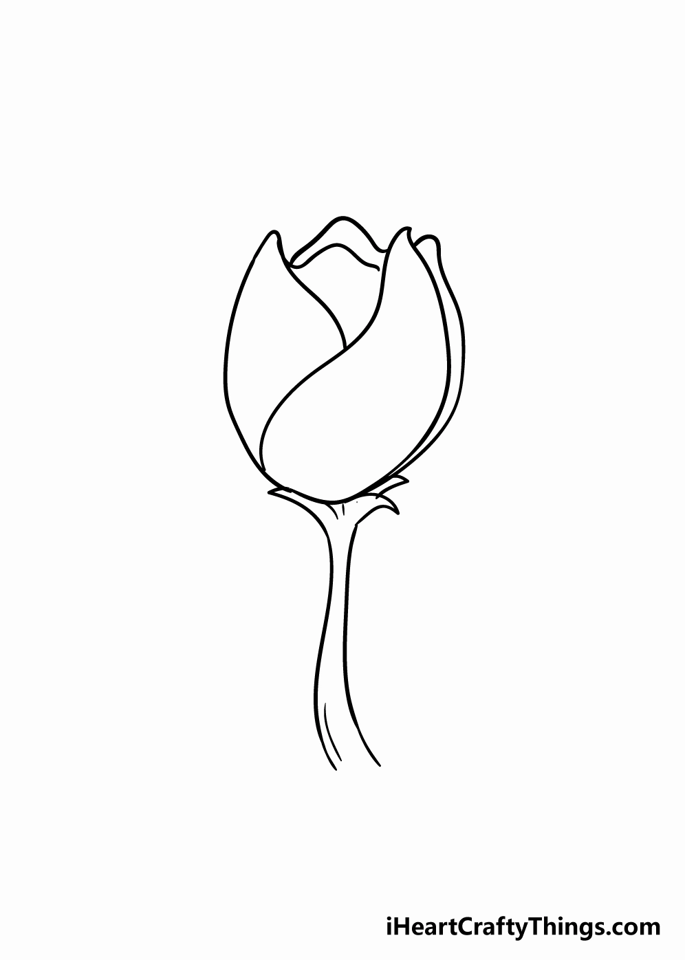Nhiều mẫu vẽ hoa tulip đơn giản