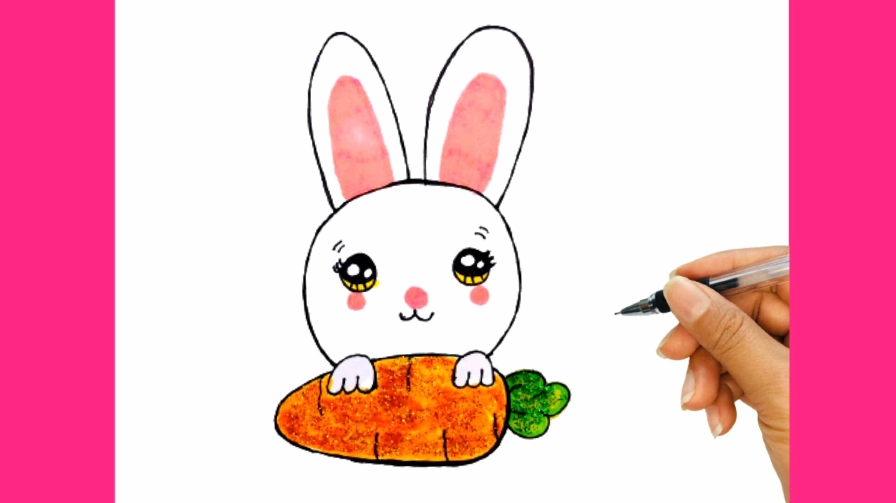 Nhiều mẫu vẽ thỏ dễ thương