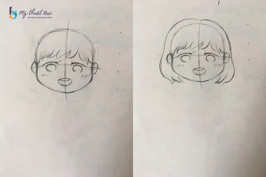 Phác thảo cấu trúc cơ bản cho body nữ chibi