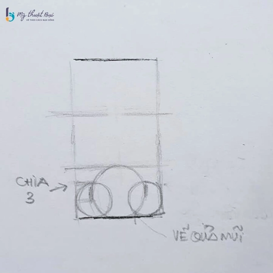 Phác thảo khối quả mũi