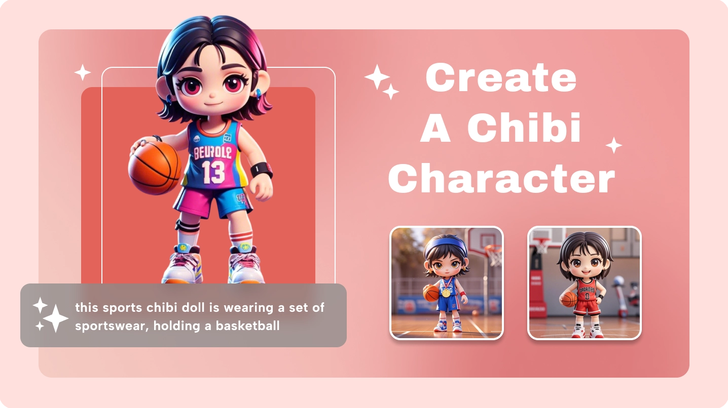 Phác thảo khuôn mặt búp bê chibi với mắt to tròn