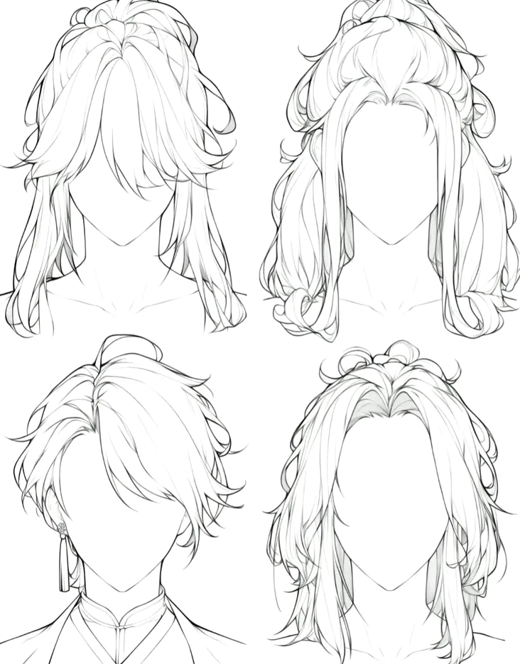 Phân tích mẫu tóc anime