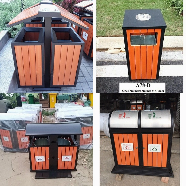 Thùng rác ngoài trời
