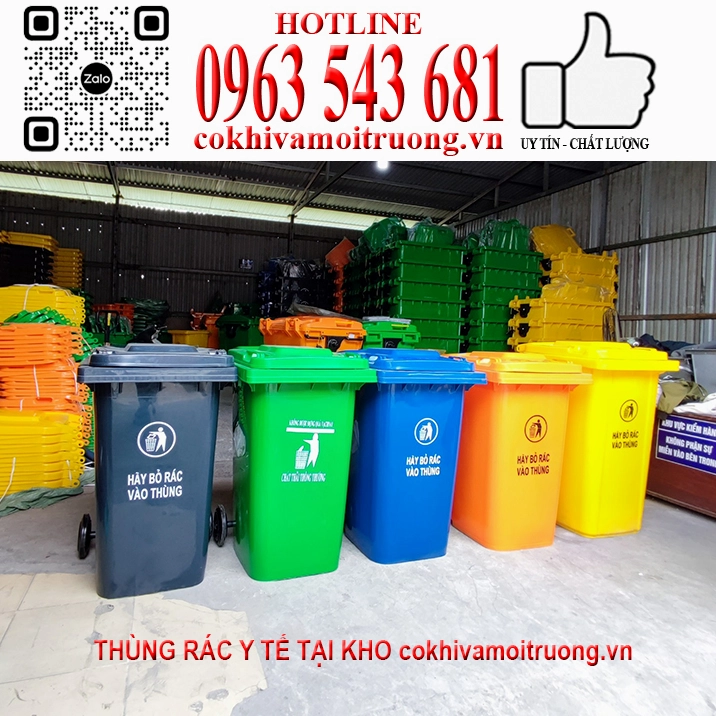 Thùng rác y tế tại kho