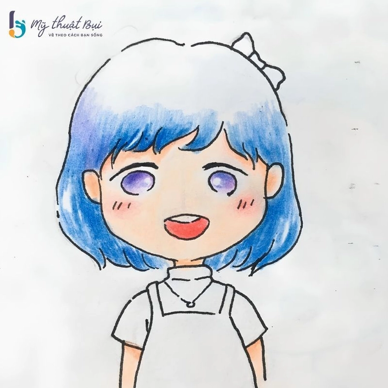 Tô màu tóc cho chibi