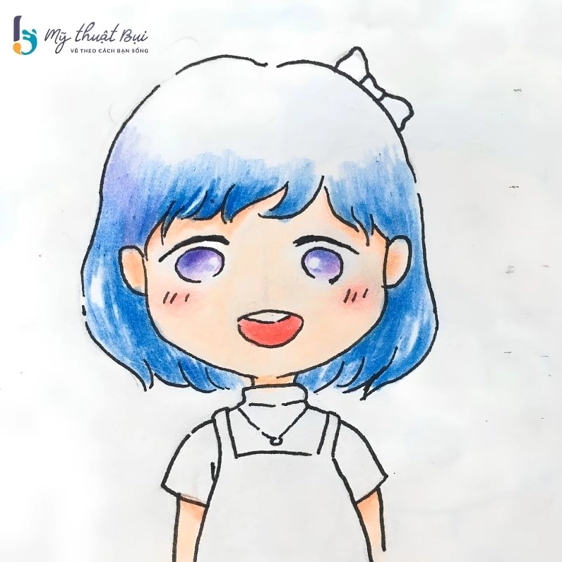 Tô màu tóc cho chibi