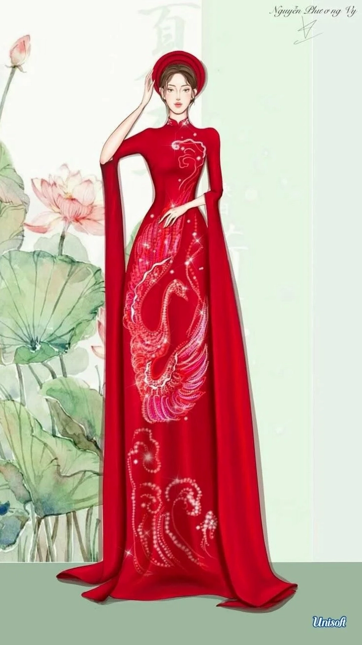Vẽ áo dài đẹp và duyên dáng
