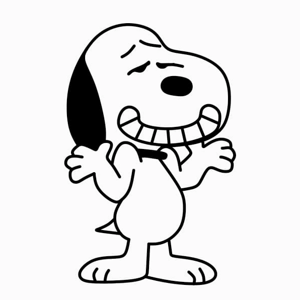 Vẽ chân cho Snoopy