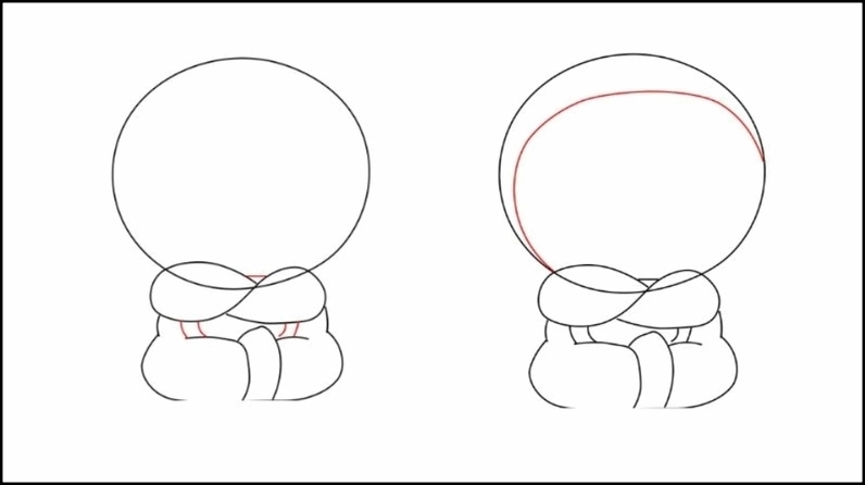 Vẽ mặt và túi thần kỳ cho Doraemon