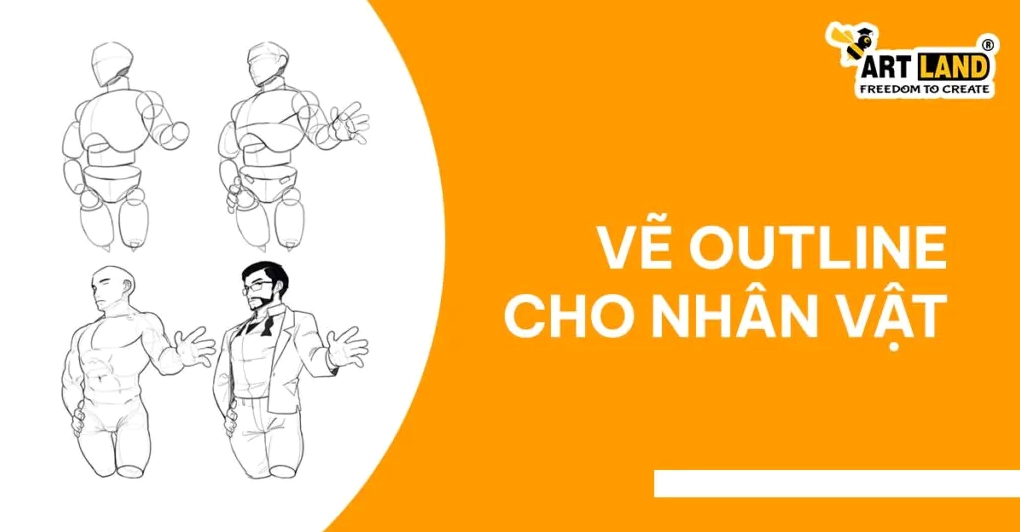 Vẽ outline chi tiết cho nhân vật người que