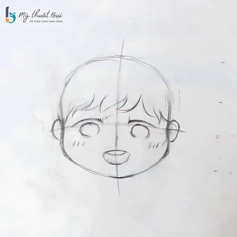 Vẽ tóc mái cho chibi