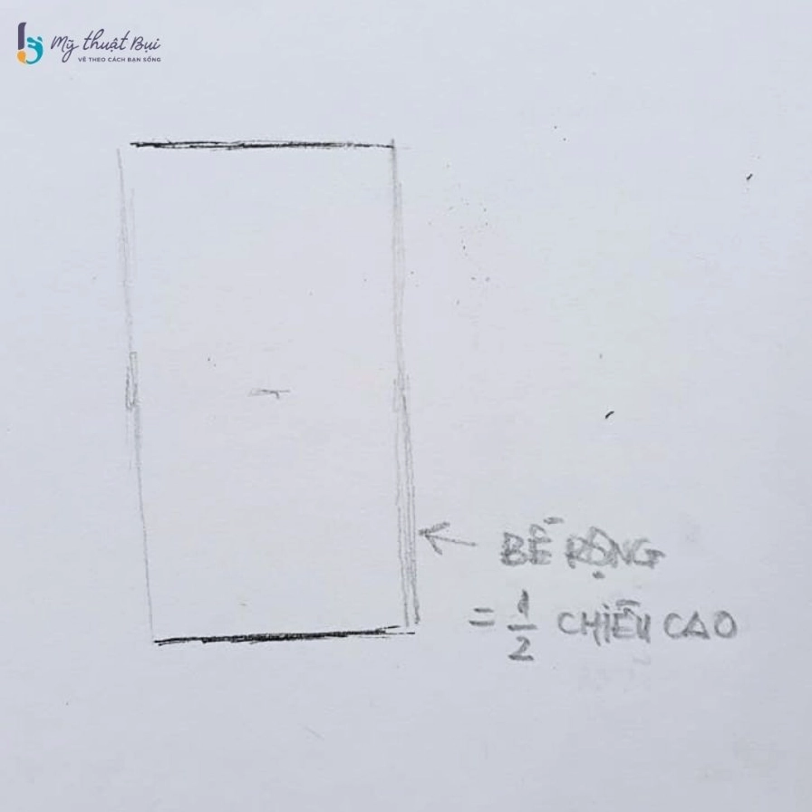 Xác định chiều cao và bề rộng của mũi